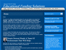 Tablet Screenshot of educationalfundingsolutions.com